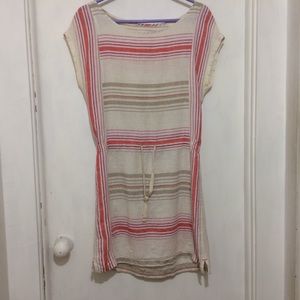 Missing label woman’s linen draw string waist dres